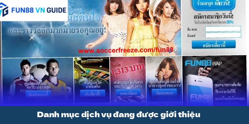 Danh mục dịch vụ đang được giới thiệu