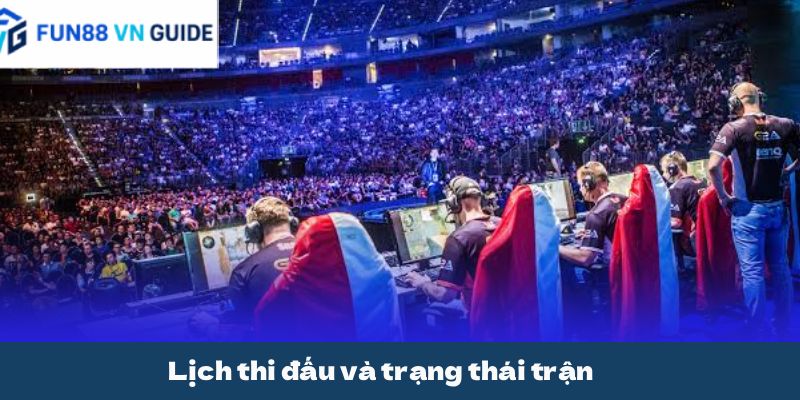 Lịch thi đấu và trạng thái trận